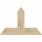 Ekena Millwork Portland Rough Sawn Timber Gable Bracket, Douglas Fir, 36"W x 24"H x 4"D x 6"F, 16/12 Pitch GBW036X24X0406POR00RDF - alternate 1